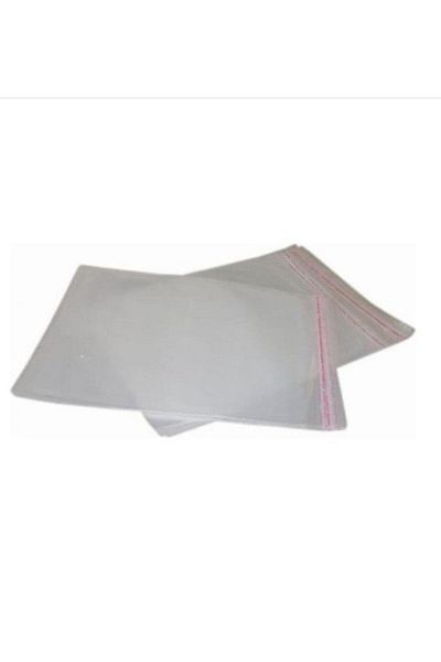ÇET PACK 100 Pieces Transparent Tape Gelatin Bag Adhesive Gift Package - Packaging - Bijouterie 8X30