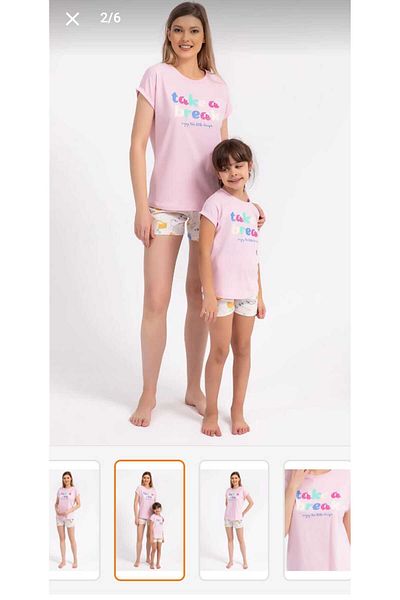 Rolypoly Mother and Daughter Shorts Set - 100% Cotton, Different Prices