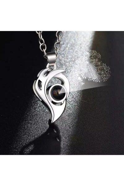 İYİ MODA I Love You in 100 Languages Couple Necklace