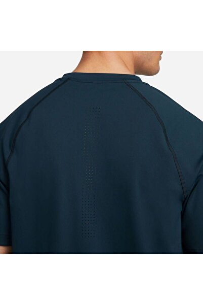 Nike Lacivert Dri-Fit ADV A.P.S. Чоловіча футболка для бігу - з коротким рукавом для фітнес-тренувань