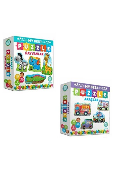 Circle Toys My Best Puzzle Hayvanlar+araçlar Ikili Set