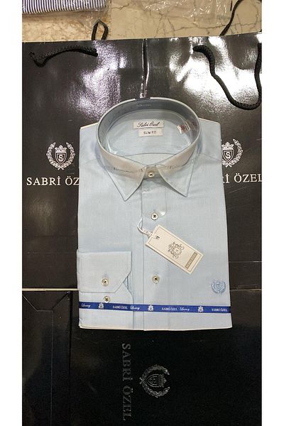 sabriözel triko Cămașă Sabri Special Slim Fit cu mânecă lungă, 100% bumbac, de calitate