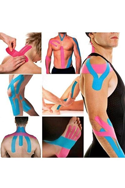 Genel Markalar Ağrı Bandı Kinesiotape Bantlama Sporcu Bandı Sakatlık Bandı Kinesio Bant Kas Bandı Bilek Bant 1 Adet