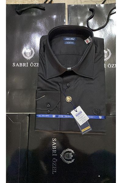 sabriözel triko Πουκάμισο Sabri Ozel Slim Fit μακρυμάνικο 100% βαμβάκι ποιότητας