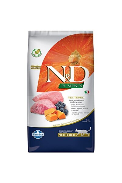 N&D Pumpkin Kuzu Ve Yabanmersinli Kısır Kedi Maması 5 Kg