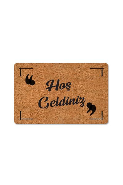 M&H Quality Welcome Written Themed - Decorative Door Mat with Cat, Outdoor and Indoor