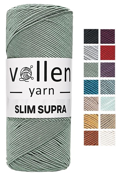 vollen yarn Slim Supra 200 Gr, Κερωμένο σχοινί, Πολυεστερικό σχοινί, Σχοινί Runner, Σχοινί τσάντας, Σχοινί βραχιολάκι, Σχοινί Pase, Forest Green