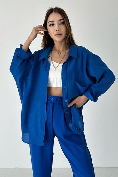 Fast Perry Țesătura de in oversize cu umăr jos este din jacquard, cămașă ușoară