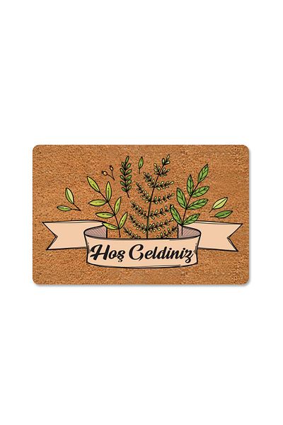 M&H Quality Coco Look Welcome Written Decorative Door Mat - Outside Door and Indoor