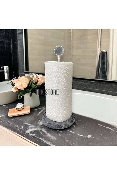 THK STORE Decorative Marble Paper Towel Holder