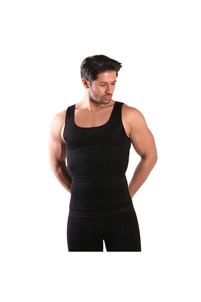 FİT1BEDEN Men's White Slim Corset Athlete Type Recovery Belly Slimming