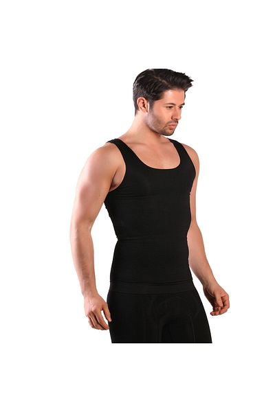FİT1BEDEN Men's White Slim Corset Athlete Type Recovery Belly Slimming
