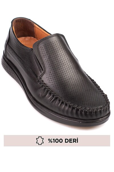 depderi Genuine Leather, Summer, Breathable, Air Conditioned Sole Men's Casua...