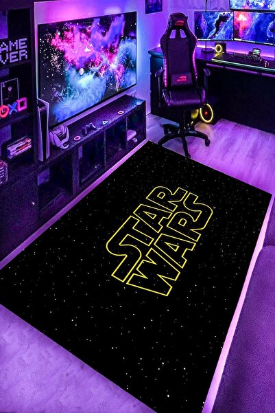 Alpacarpet Kaymaz Taban Makinede Yıkanabilir Popüler Film Desenli Gamer Oyunc...