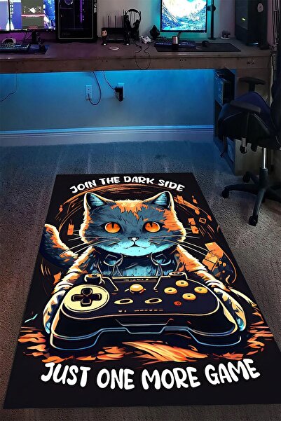 Alpacarpet Kaymaz Taban Makinede Yıkanabilir Gaming Oyuncu Playstation Xbox G...