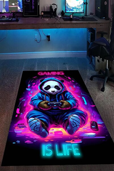 Alpacarpet Kaymaz Taban Makinede Yıkanabilir Gaming Oyuncu Playstation Xbox G...