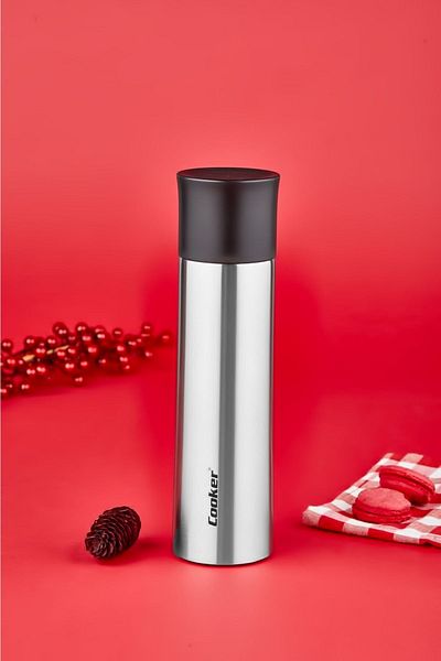 Cooker Stainless Steel Thermos - Black, -ckr-2057-0.50 Lt