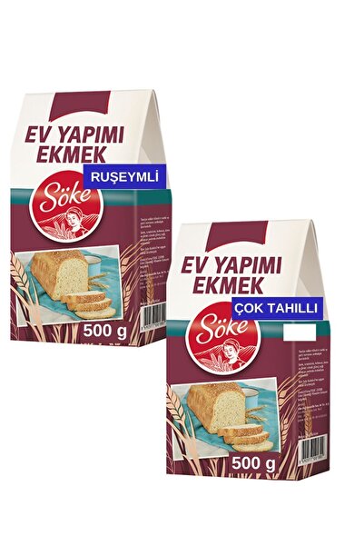 Söke Ev Yapımı Ekmek Çok Tahıllı ve Ruşeymli Un Karışımı 2 x 500 g 2 li Set