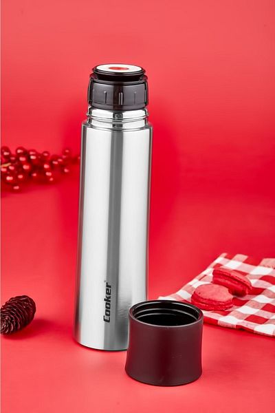 Cooker Stainless Steel Thermos - Black, -ckr-2057-0.50 Lt