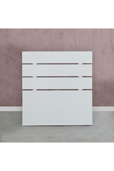 PASİFİC HOME Huga Tek Kişilik Beyaz Yatak Başlığı 90lk / 90 Cm Baza Başlık