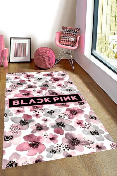 Genel Markalar Kaymaz Taban Makinede Yıkanabilir BlackPink Army Kpop Desenli ...