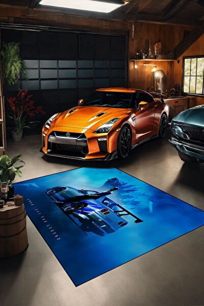 Alpacarpet Kaymaz Taban Makinede Yıkanabilir GTR Skyline Godzilla JDM Yarış A...