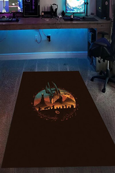 Alpacarpet Kaymaz Taban Makinede Yıkanabilir Popüler Film Desenli Gamer Oyunc...