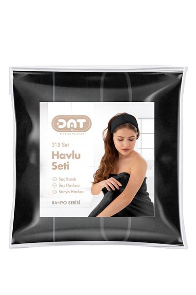 DAT35 3 Piece Towel Set Bath Boy Towel Hair Towel Hair Cap Soft Super Soft Texture Economical Dowry Package
