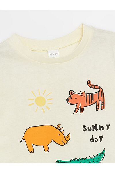 LC Waikiki LCW Crew Neck Short Sleeve T-Shirt for Baby Boy