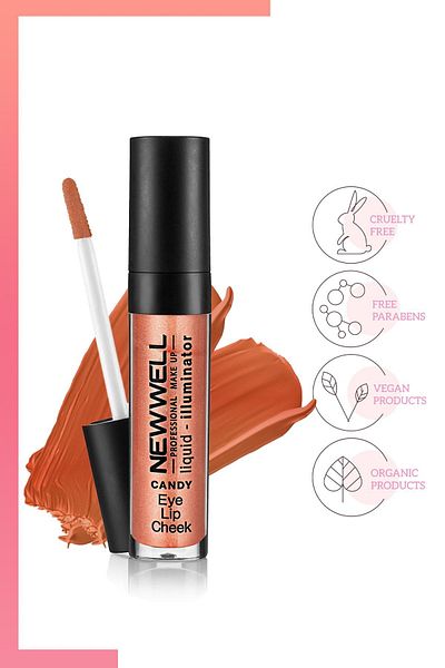 New Well Liquid Illuminator Illuminating Blush 3 In 1 Candy