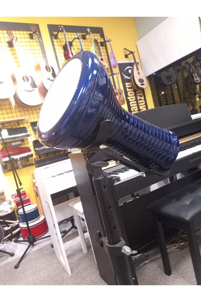 PUANDORG Darbuka Döküm Kaliteli Mavi - Akort Ayarlı ( Taşıma Çantası )