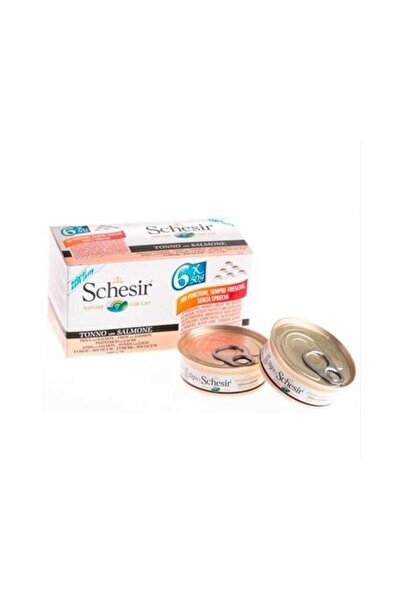 Schesir Cat Jelly Multipack Ton Ve Somon Balıklı Kedi Konservesi 6x50 gr