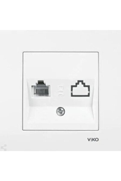 VİKO Karre Nümeris Telefon Prizi  rj11  Çerçeve