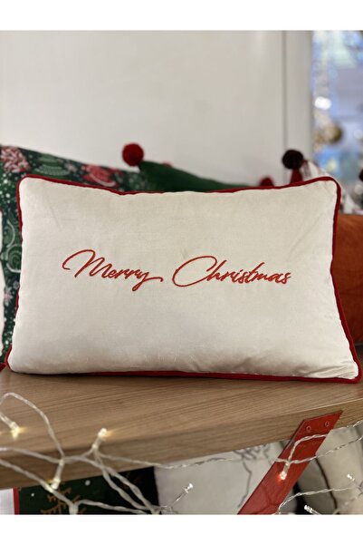 Ayşika home Yılbaşı Nakışlı Yastık Kırlent