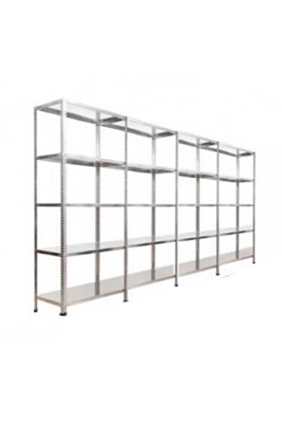 Herrafburada Çelikrafburada 5 Katlı 4 Lü Bitişik Galvaniz Çelik Raf Arşiv Dep...