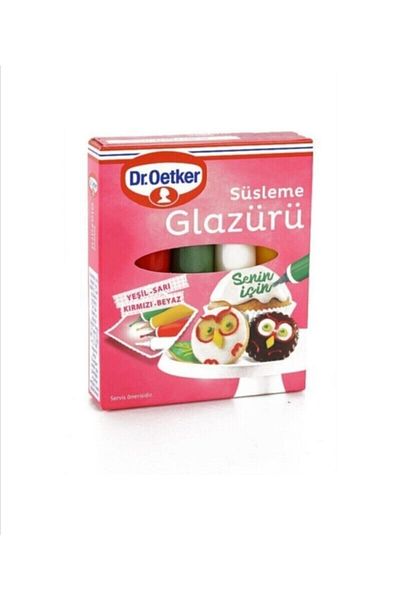 Dr. Oetker 4 Colored Cookie Glazure Decoration