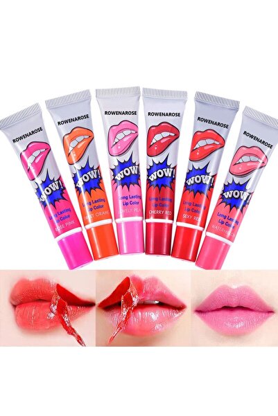 ROWENAROSE 6'lı Soyulan Ruj Seti Waterproof