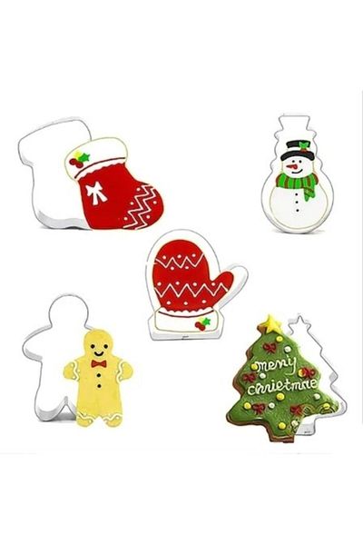 Nar kalıp Narkalıp New Year's Cookie Mold Set of 5