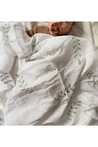 Lal Müslin Eucalyptus Organic Muslin Blanket 100x100 Cm