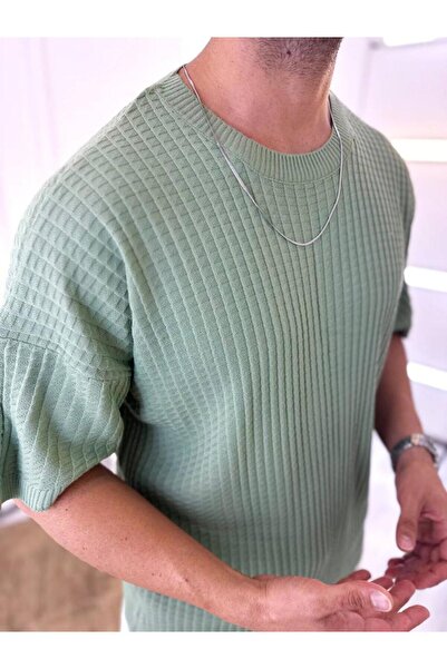 elkumoda Μπλουζάκι Crew Neck Breathable Oversize με σχέδιο