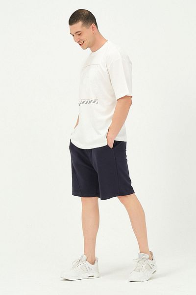 Owut Collection Ανδρικό σορτς Navy Blue Basic με τσέπη