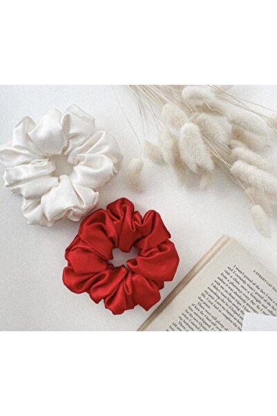 quella atelier مشبك من قطعتين باللون الأحمر والأبيض الساتان