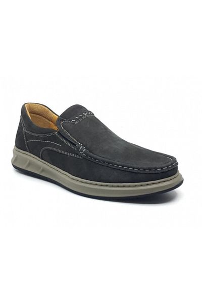 Luis Figo Ανδρικό Ορθοπεδικό Loafer - 100% γνήσιο δέρμα Nubuck, άνετα παπούτσια, 40-48