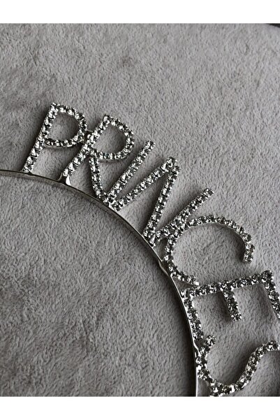 hediye butik Тиара за парти с принцеска тематика, с метални камъни и надпис „...