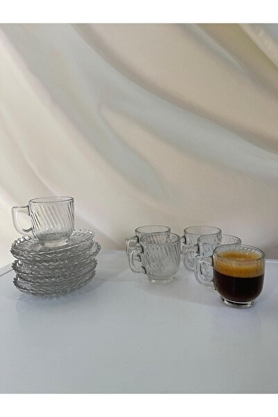 Zeryas Home 12 Pieces Coffee and Tea Cup with Handle