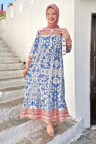 Gizce Sevilla Blue Dress - Stylish Design