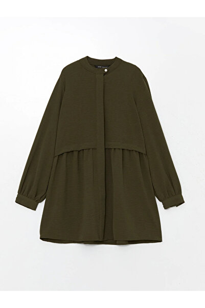 LC Waikiki LCW Modest Kadın Hakim Yaka Düz Gömlek Tunik