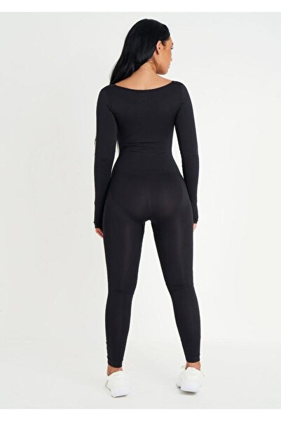 İBABUTİK Women's Polemid Fabric Sports Jumpsuit