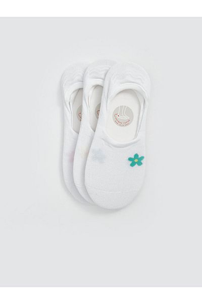 LC Waikiki Опаковка от 3 шарени дамски чорапи тип балерина
