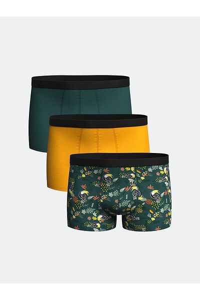 LC Waikiki Standard Fit Cotton Flexible Ανδρικό Boxer 3 τεμαχίων